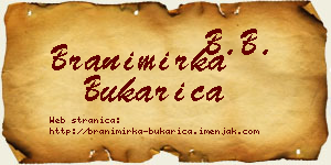 Branimirka Bukarica vizit kartica